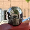 Motorcycle Helmets Full Face Male Cruise Ghost Rider Personality Skull Four Seasons Lightweight Type Electric Scooter
