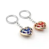 Keychains Game The Legend of Zelda Keychain Heart Crystal Keyrings Metal Pendant Chaveiro Key Chain Men smycken llaveros259g