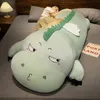 Big Size 100/140 CM Dinosauro Kawaii Peluche Lungo Sonno Cuscino Farcito Morbido Animale Del Fumetto Dinosauro Bambola per Bambini Regalo Di Compleanno 240122