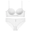 Bras sets lisses mince tasse grande soutien-gorge sans dos et culotte set sous-vêtements patchwork en filet de sous-vêtements sexy belle lingerie pour les femmes 2024