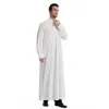 Etniska kläder eid muslimska män jubba thobe mens lång skjorta klänning islamisk ramadan lapel robe saudi musulman bär abaya caftan dubai arab