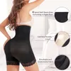 Shapewear für Frauen, hohe Taille, Trainer-Panty, schlankmachender Bauch, Bauchkontrolle, Hüft-Po-Lifter-Shorts, Damen-Boyshorts mit Spitze in der Mitte des Oberschenkels