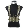 Jachtjassen Cork Gear Triple 556 Mag Pouch Mini Harnas Chest Rig Set Zwart Camo MCBK COG053