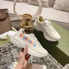 Rhyton Designer schoenen heren dames platform sneakers Ace screener canvas Casual mode oude papa schoen heren Luxe Vintage Logo Chunky Leer bedrukte trainers 1.25 04