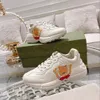 Rhyton Designer schoenen heren dames platform sneakers Ace screener canvas Casual mode oude papa schoen heren Luxe Vintage Logo Chunky Leer bedrukte trainers 1.25 04