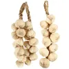 Decorative Flowers 3 Pcs Simulated Vegetable Skewers Artificial Garlic Model Hanging Decor Simulation Vegetables Foam