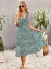 Casual Dresses Ladies Boho Sexy Sleeveless Long Chiffon Dress Women Party Holiday Beach Summer Sundress Female Robe Vestidos