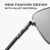 Sunglasses CAPONI Pochromic For Men Alloy Carbon Firber Polarized Sun Glasses UV400 Original Brand Design Shades BS23027