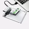 Computer Cables USB 3.0 SATA 2.5 Inch Transparent SSD HDD Hard Drive Box Case Enclosure Type-C 3.1 Plug Mobile Phone External Micro Cable