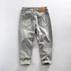 Jeans pour hommes 2024 Automne Coton Rétro Droit Hommes Vêtements Lâche Streetwear Joggers Pantalon AG7172