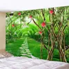 Tapestries Three-dimensional Space Forest Shade Tunnel Tree Landscape Background Decoration Tapestry Livingroom Room