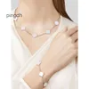 Collana Van Clover Cleef Four Leaf Clover Neckalces van bracciali 100 Collane di moda in argento designer Collana Four Leaf Clover set di gioielli per collana da donna V