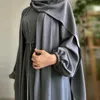 Roupas étnicas 2024 Conjuntos Muçulmanos para Mulheres Ramadan Oração Vestido Modesto Vestidos Eid Dubai Abaya Feminino Islam Elegante Roupas de Festa