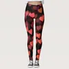 Leggings pour femmes Saint Valentin Femmes Pantalons imprimés personnalisés pour courir Cadeau Lovers Couple Vêtements