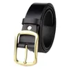 Ceinture Femme Homme Femme Haute Qualité Cuir Véritable Noir S s