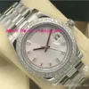 Watch Watch 4 Style Diamond Bezel 18K White Gold Diamond Dial 41mm Mostomatic Mostical Motion Mostion Watchs 334W