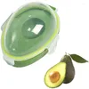 Opslagflessen 2-pack Avocado-scherperdoos Quacamole Fruitset Containerbeschermingsstandaard voor keukengereedschap