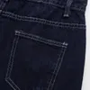 Plus Size Skirt Women Spring Fashion Deep Blue High Waist A-Line Retro Back Split Denim Mid-Length Bottoms Curve Clothes 240126