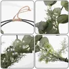 Dekorativa blommor Bomullsbollboll Hoop Wreath Double Ring Wall Hanging Design Wedding Bouquet Decoration gränsöverskridande konstgjorda