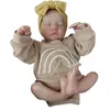 49 cm Levi Reborn Baby Doll Já Pintado Terminado Dormir Nascido Bebê Tamanho 3D Pele Veias Visíveis Boneca de Arte Colecionável 240123