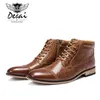 men's Shoes Winter Mens Casual High-Top Shoes Genuine Leather Boots High Boots Oxfords Mens Large Size Shoes 7.5-13 240118