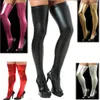 Frauen Socken Sexy Oberschenkel Hohe Strümpfe Glänzende Metallic Elastische Lange Overknee Leder Cosplay Dessous Nachtclub Strumpf Strumpfwaren