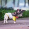 Cão vestuário chapéu para animais de estimação aba larga pequenos cães bonés com cordas de gravata filhote de cachorro aliciamento vestir-se meninas cachorrinho ao ar livre bonito gato sol boné bonnet