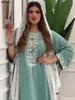 Etnische Kleding Turkse Jurken Voor Vrouwen 2024 Mode Jalabiyat Geborduurde Jurk Caftan Marocain Gewaad Ramadan Turkije Gown