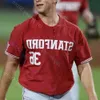 2024 Maglia personalizzata NCAA Stanford Baseball College Brock Jones Drew Bowser Brendan Beck Edman Stephen 25 Piscotty Youth Ad High