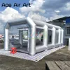 12x6x4mH (40x20x13.2ft) wholesale Giant Grey Inflatable Car Paint Spray Booth Car Workstation Mobile Shelter Room Airbrush Outdoor Garage