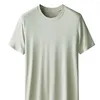 T-shirts hommes 94% modal haute qualité luxe homme chemise d'été pour hommes col rond couleur unie mâle plaine t-shirt Y2K décontracté hauts à manches courtes