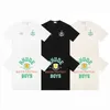 Meichaoコレクションマイクロラベルアイランドココナッツツリープリント男性と女性用ストリートルーズハーフスリーブのためのショートTシャツ