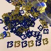 Bar Mitzvah Blue Nubmer 13 Confetti Boys Age 13th Birthday Party table decorations confettis 240124