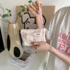Förvaringspåsar kawaii blommor resor kosmetisk läppstift mynt handväska väska kvinnor söt makeup handväskor plånbok arrangör pennfodral