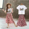 Clothing Sets Summer 2024 Baby Girls Clothes Outfits Kids Short Sleeve Pants Children Set 3 4 5 6 7 8 9 10 11 12 Years