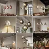 Lampes suspendues nordique salle à manger LED lumières Wabi Sabi lampe suspendue chambre minimalisme suspendre décor à la maison éclairage intérieur
