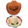 Vestuário para cães 2pcs Chapéus de gato - Chapéu Sombrero para animais de estimação Acessório de fantasia de Natal Headwear