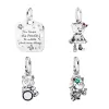 Pendants Women Necklaces Pendants Charms Silver 925 Motto Punk Band Ball Daisy Flower Dog Queen Bee Crown Hamsa Hand Horseshoe Jewelry