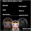 Jeux de films Nouveau Spot Popmart Bubble Mart Space Molly Astronaute Basquet Iti 400% 28Cm Poignée de poupée tendance Salon décoratif Ornam Dhne6