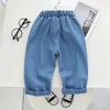 Pantaloni Neonati maschi Ragazze Jeans Pantaloni Bambini Casual Cartone animato per bambini 1 2 3 4 ANNI