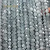 Loose Gemstones Natural Stone Faceted AAA Aquamarine Blue Round Gemstone Beads For Jewelry Making DIY Bracelet Necklace 6/8/10MM