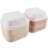 Take Out Containers 50 Pcs Shop Hamburgers Boxes Wrapping Cake Holder Versatile Packaging Food Love Snack