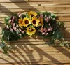 Dekoratif çiçekler büyük yapay düğün çiçek duvarı düzenleme çelenk kapı gül diy partisi çelenk kemer kemer dekor sahte