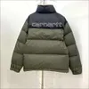 5A Mens Down Jackets Carharrt Wip Puffer Stylist Letter Parka Winter Jacket Men Women Warmly Feather Thick Casual Overcoat