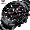 NEKTOM Watches Mens Waterproof Analogue Clock Fashion Stainless Steel Waterproof Luminous Sport Watch MenRelogio Masculino305B