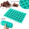 Baking Moulds 1pcs 40-Cavity Square Silicone Chocolate Molds Jelly Candy Truffles Mold Ice Cube Tray Grid Fondant Mould Cake Decorating