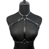 Strumpfbänder Frauen Sexy Körper Harness Gürtel Korsett Leder Dessous Brust Bondage Strumpfband Fetisch Kleidung Rave Goth Zubehör