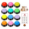 Bouton d'enregistrement vocal Jouets pour animaux de compagnie Boutons de chien pour la communication Formation pour animaux de compagnie Buzzer Enregistrable Bouton parlant Intelligence Jouet 240130