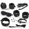 Kit de bondage sexual, 7 peças, conjunto de jogos para adultos, algemas, chicote, corda, venda para casais, brinquedos eróticos, produtos 240130