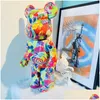 Movie & Games New Bearbrick 1000% Violent Building Block Bear Large Decoration Living Room Candy Trendy Play Net Red 70Cm Drop Deliver Dht8G